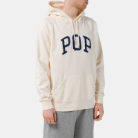 Pop Trading Company Arch Hooded Sweat OFF WHITE