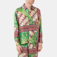 ARIES Scarf Print Silk Shirt MULTI