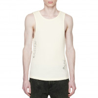 Andersson Bell Flower MAN Waffle Sleeveless White
