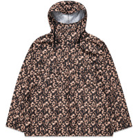Engineered Garments Cagoule Shirt BLACK/BROWN POLYESTER LEOPARD PRINT