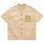 Karu Research Camp Shirt Hand Block Printed Fabric CREAM/GREEN