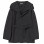 AURALEE High Density Cotton Polyester Cloth Hooded Blouson BLACK
