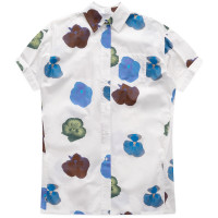 OBEY Hana Shirt Dress WHITE MULTI