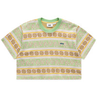 OBEY Esther Cropped TEE SS GREEN FIG MULTI