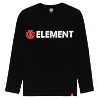 Element Blazin LS Youth B Tees FLINT BLACK