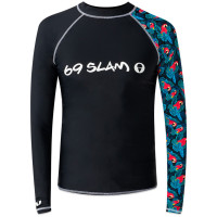 69slam Diego L/S Rash Vest BLACK