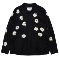 Noma t.d. Floral Hand Embroidery Shirt BLACK