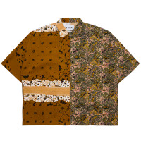 Noma t.d. Color Block Half ZIP Shirt BEIGE