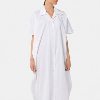 Noma t.d. BIG & Small Button Shirt Dress White