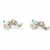 Collina Strada SLUG EARRINGS LIGHT BLUE