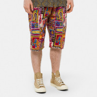 South2 West8 Army String Short - Batik PT.  Elephant BORDEAUX/BLUE