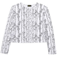 Vereja Birch Forest Fitted Long-sleeve White