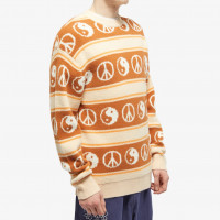LO-FI Balance Mohair Knitted Sweater Tan / Brown / Orange