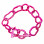 Collina Strada Crushed Chain Bracelet Metallic Pink