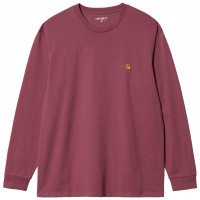 Carhartt WIP L/S Chase T-shirt PUNCH / GOLD