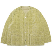 YOKE Reversible Quilted Liner Blouson OLIVE YELLOW