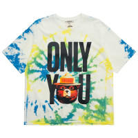 PHIPPS Smokey Slogan T - Only YOU - Boxy FIT TIE DYE