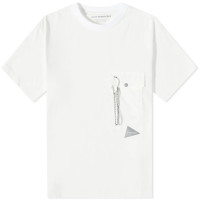 And Wander Pocket T OFF WHITE