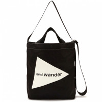And Wander Cordura Logo Tote BAG Medium BLACK