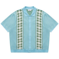 OBEY Monument Button-up Polo SS SKY BLUE MULTI