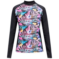 KYOTO Surf Women Raikura Flowers Long Sleeve BLACK