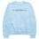 Sporty & Rich NY Health Club Flocked Crewneck H2O