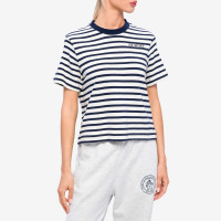 Sporty & Rich SR Sport Breton T Shirt WHITE/NAVY