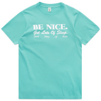Sporty & Rich BE Nice T Shirt Faded teal