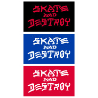 Thrasher Sticker SK8 AND Destroy Large ASSORTED