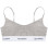 Sporty & Rich Serif Logo Bralette Heather Gray