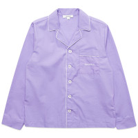 Sporty & Rich Serif Logo Pyjama Shirt Lilac/White
