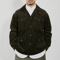 Engineered Garments Suffolk Shirt Jacket Olive Cotton 4.5W Corduroy