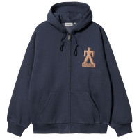 Carhartt WIP Hooded Built Sweat Jacket BLUE