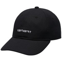 Carhartt WIP Canvas Script CAP Black / White