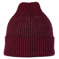 Buff Merino Summit HAT SOLID GARNET