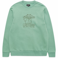 RIPNDIP Shroom CAT Crewneck Sweater PINE