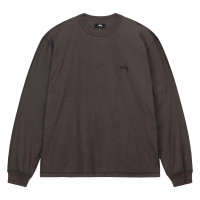 Stussy Pig. Dyed Inside OUT LS Crew FADED BLACK