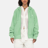 Stussy Stock Logo ZIP Hood ZEPHYR GREEN