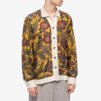 Karu Research Camp Shirt LS YELLOW/MULTI/WHITE