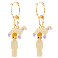 MARNI Earrings With Light Yellow Character LIGHT YELLOW