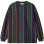Carhartt WIP L/S Ruben T-shirt RUBEN STRIPE, DISCOVERY GREEN / CASSIS