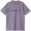Carhartt WIP S/S Script T-shirt GLASSY PURPLE / DISCOVERY GREEN