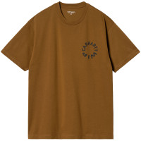 Carhartt WIP S/S Work Varsity T-shirt DEEP H BROWN / BLACK