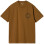 Carhartt WIP S/S Work Varsity T-shirt DEEP H BROWN / BLACK