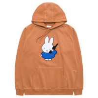 Pop Trading Company Miffy Applique Hooded Sweat BROWN
