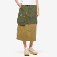 And Wander Cordura RIP MIX Skirt KHAKI