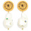 Sporty & Rich Pearl Drop Earrings White