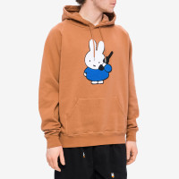 Pop Trading Company Miffy Applique Hooded Sweat BROWN