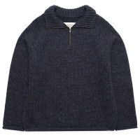 XENIA TELUNTS Quarter ZIP Cosy Sweater Charcoal