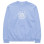 Sporty & Rich Monte Carlo Crewneck Periwinkle/White